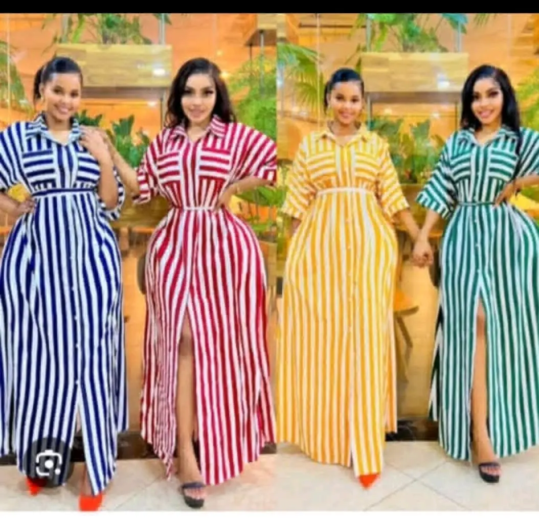 Women's Striped Shirt Dresses