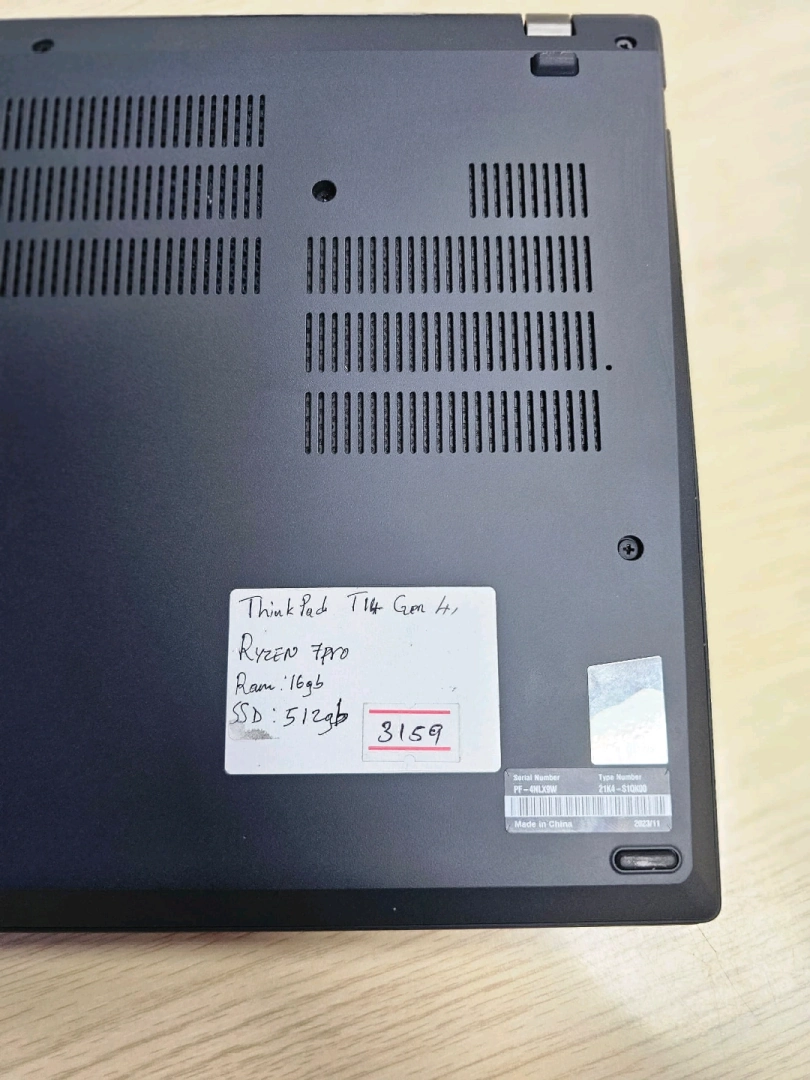 Lenovo ThinkPad T14 Gen 4 Laptop 16GB RAM 512GB SSD thumbnail 3