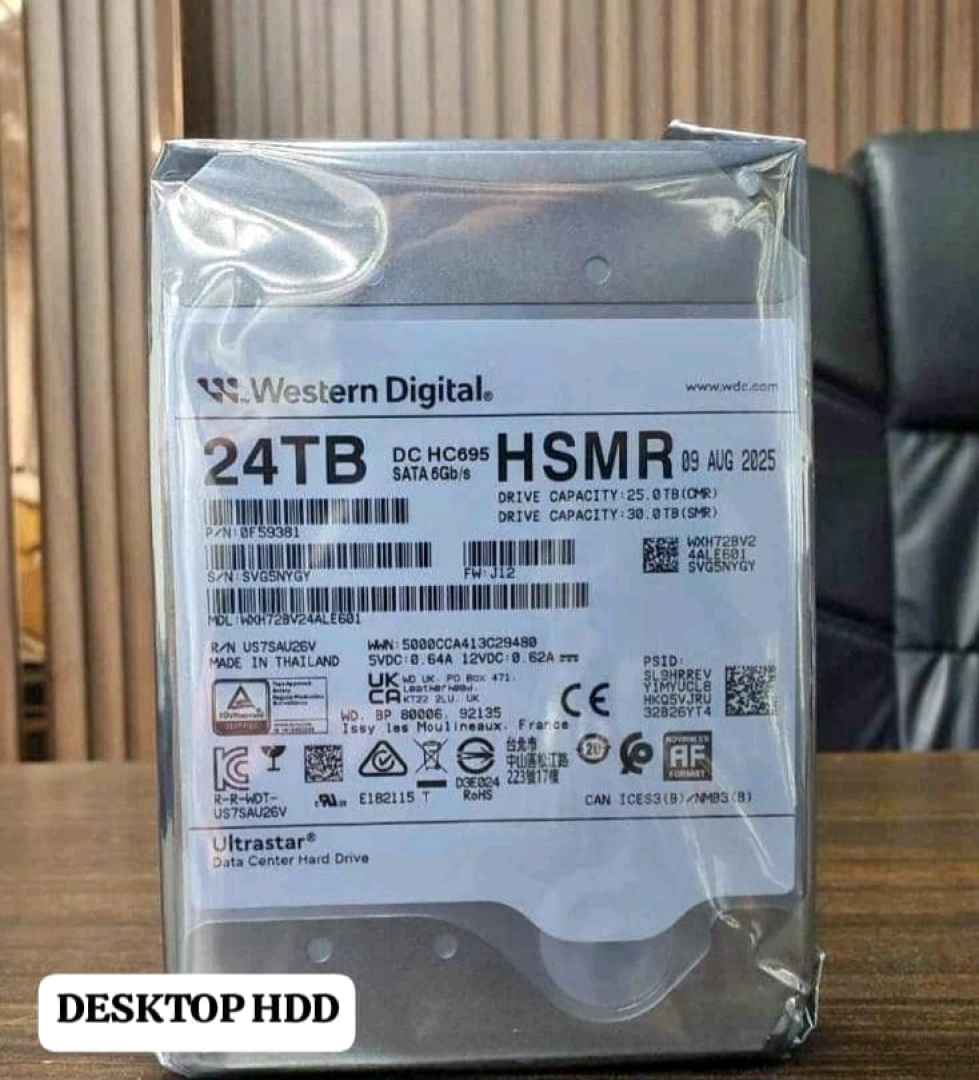 Western Digital Ultrastar 24TB Desktop Hard Disk Drive