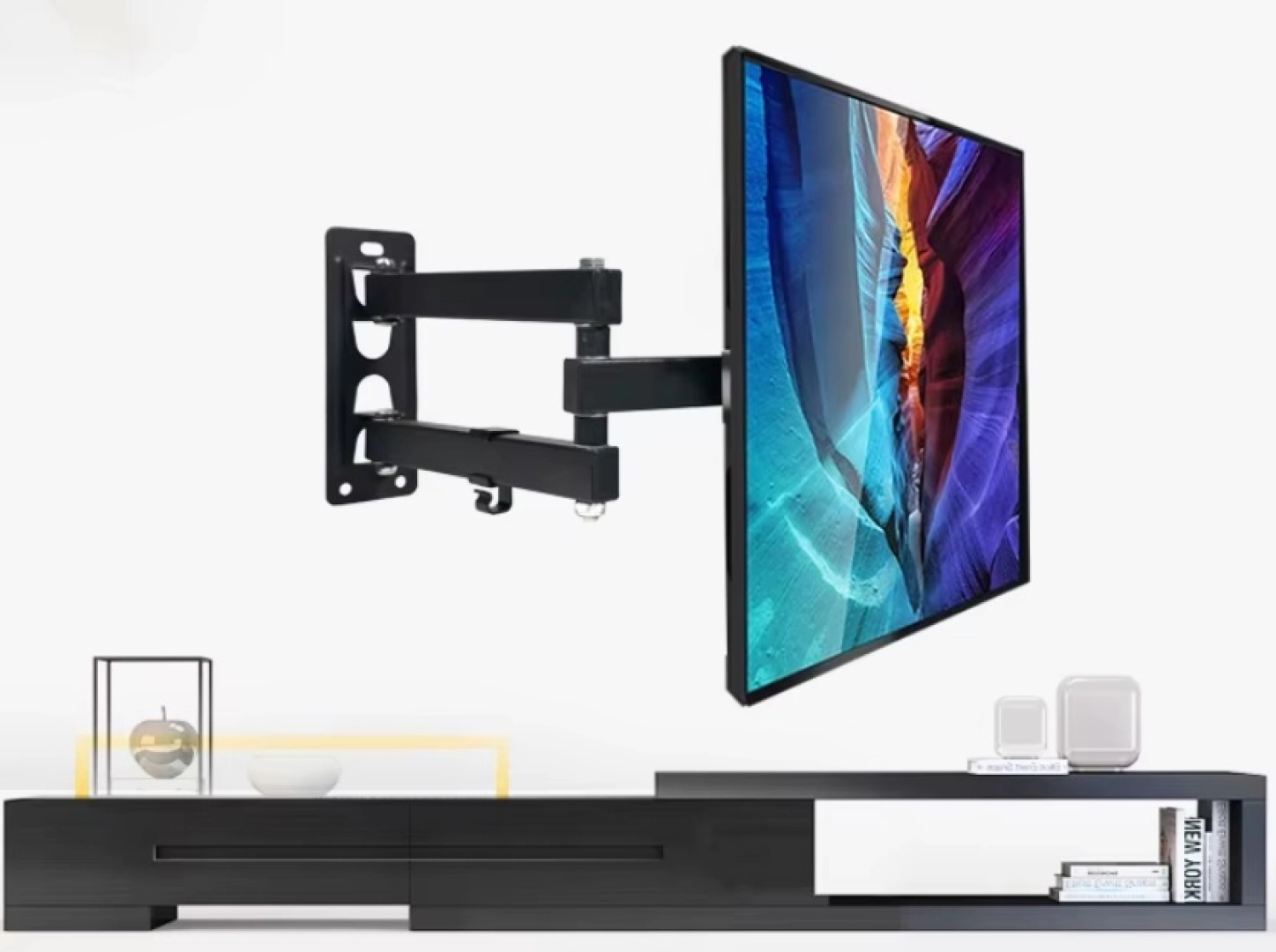 Flexible Black TV Wall Mount