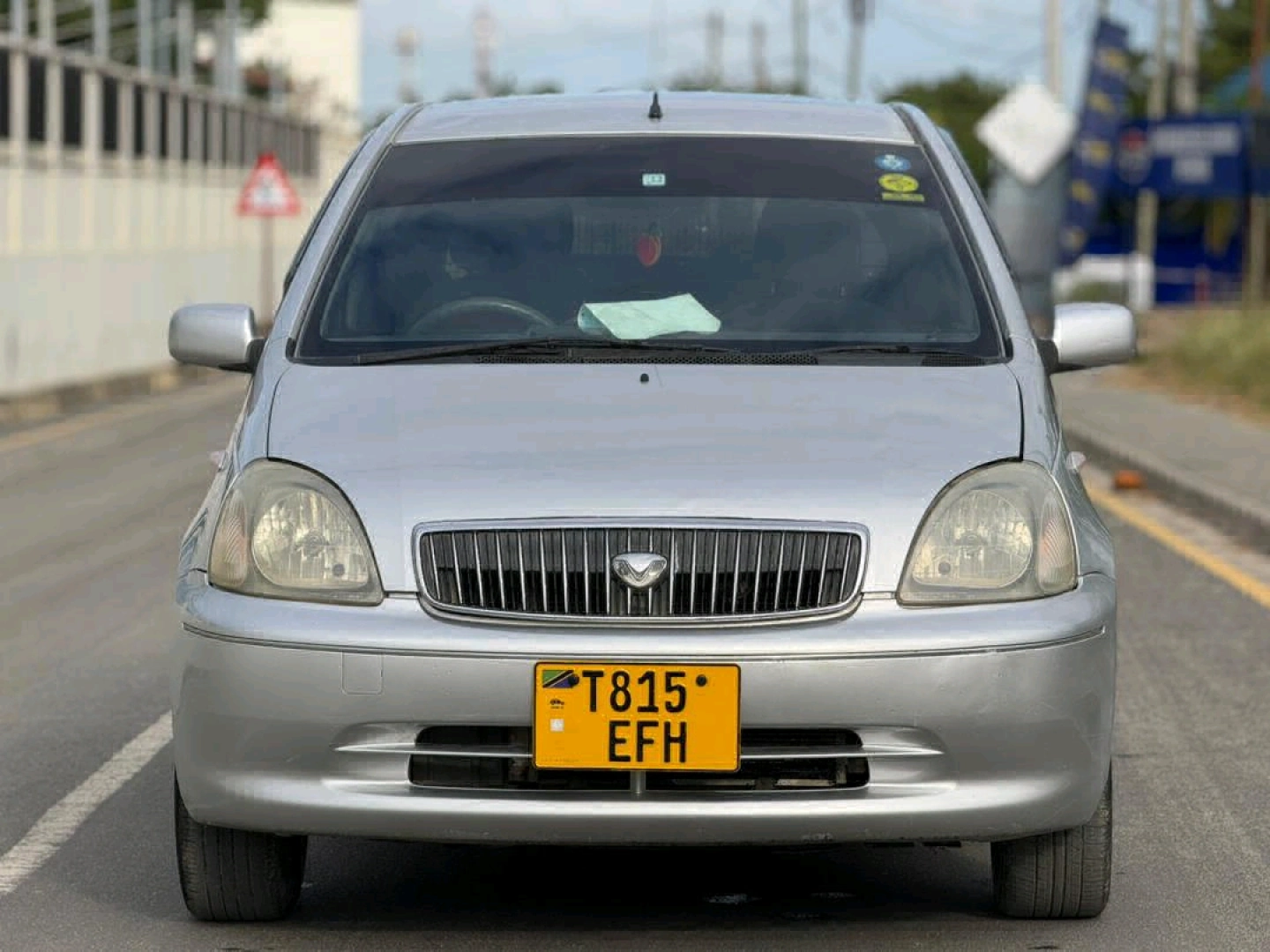 Silver Toyota Vitz Sedan (Reg EFH)