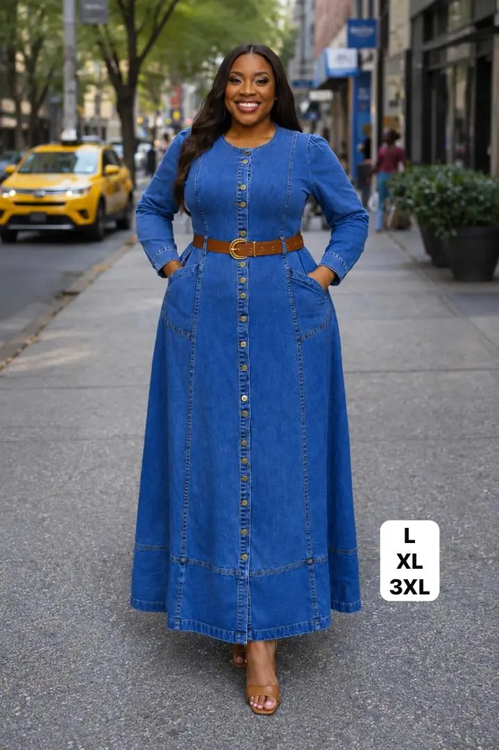 Women's Long Dresses & Denim Gowns thumbnail 3