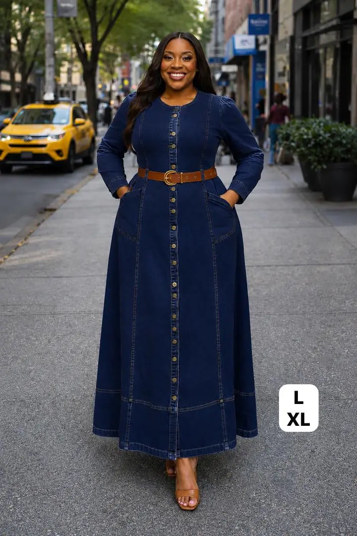 Women's Long Dresses & Denim Gowns thumbnail 6