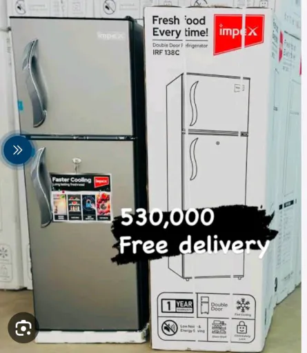 Impex Double Door Fridge 138L (IRF 138C)