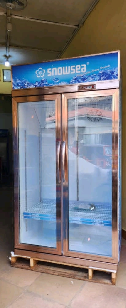 New Snowsea Double Door Commercial Display Refrigerator