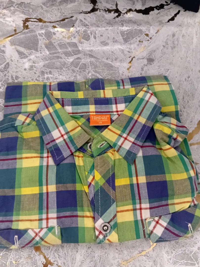 Brand New Kids' Plaid Shirt (Korea)