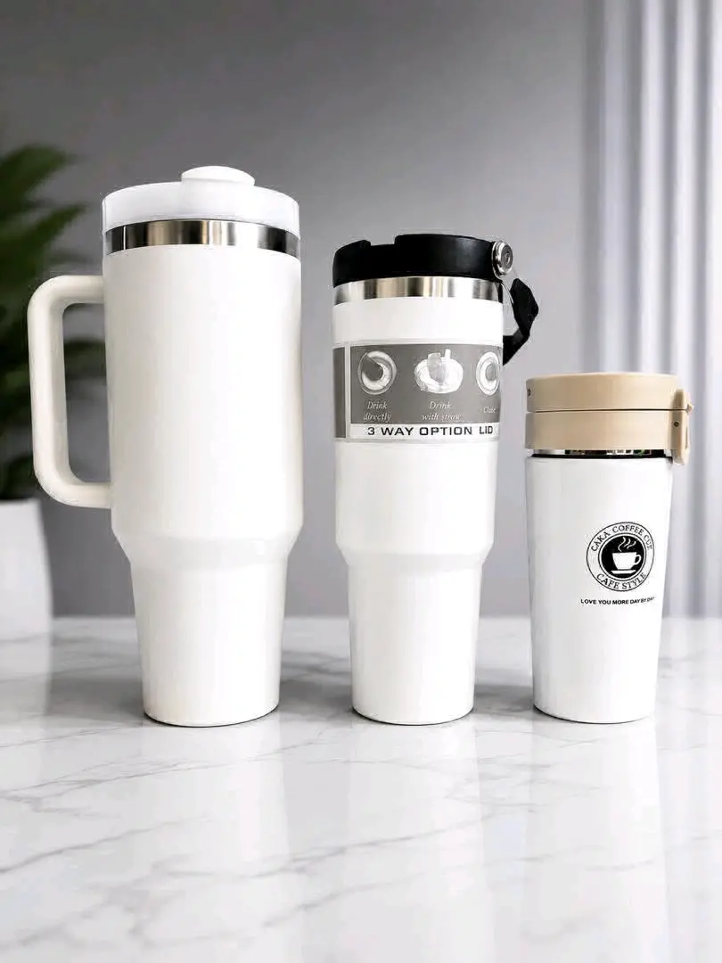 Set of 3 Insulated Vacuum Mugs (Bottle Cups) thumbnail 2