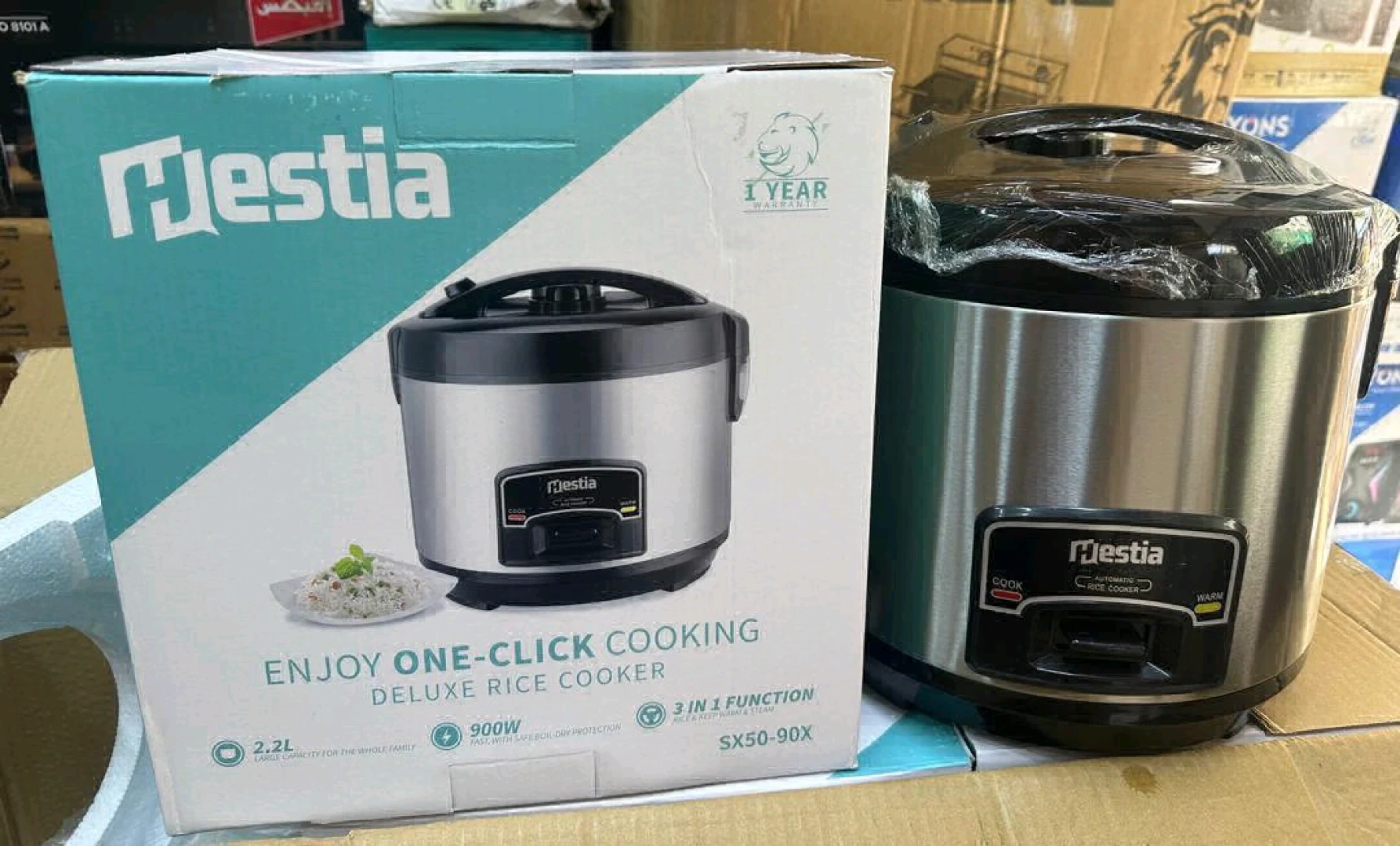 New Mestia Deluxe Electric Rice Cooker 2.2L
