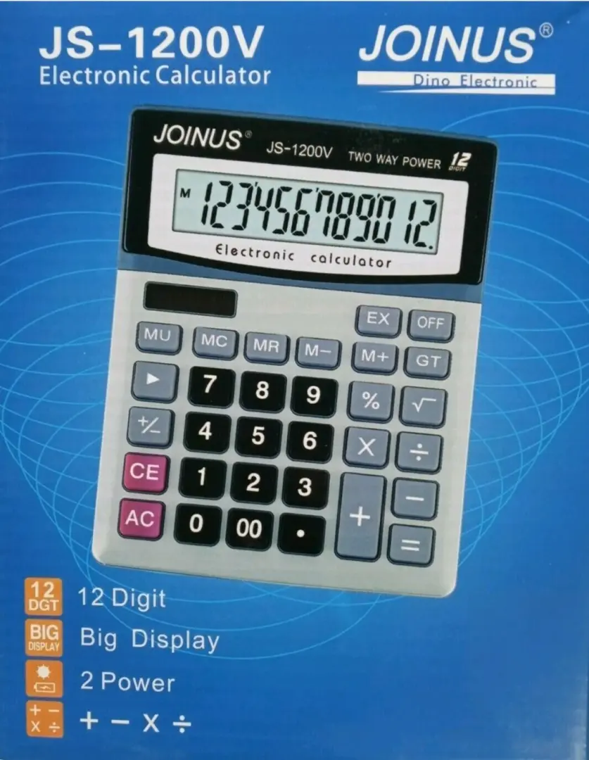 Joinus JS-1200V 12-Digit Electronic Calculator