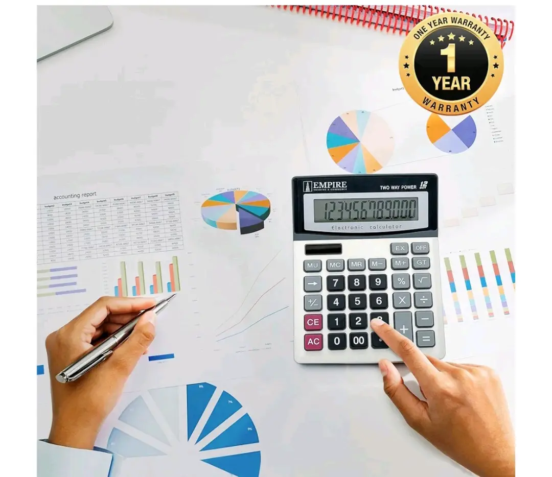 Joinus JS-1200V 12-Digit Electronic Calculator thumbnail 2