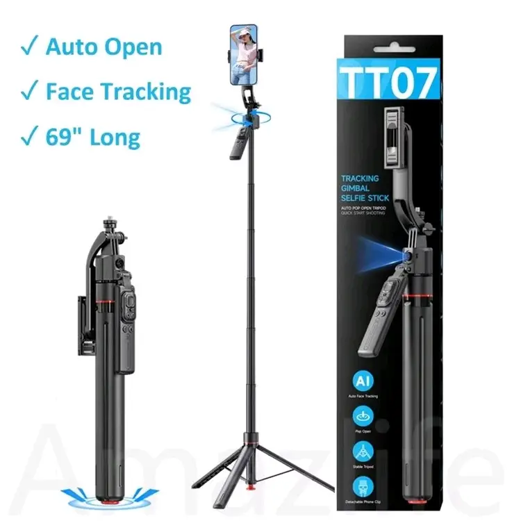 TT07 AI Tracking Gimbal Selfie Stick with Tripod thumbnail 5