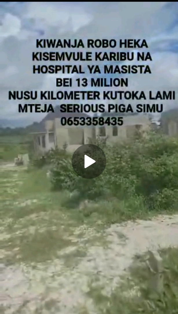 Kiwanja Robo Heka Kisemvule Karibu na Hospitali ya Masista thumbnail 3