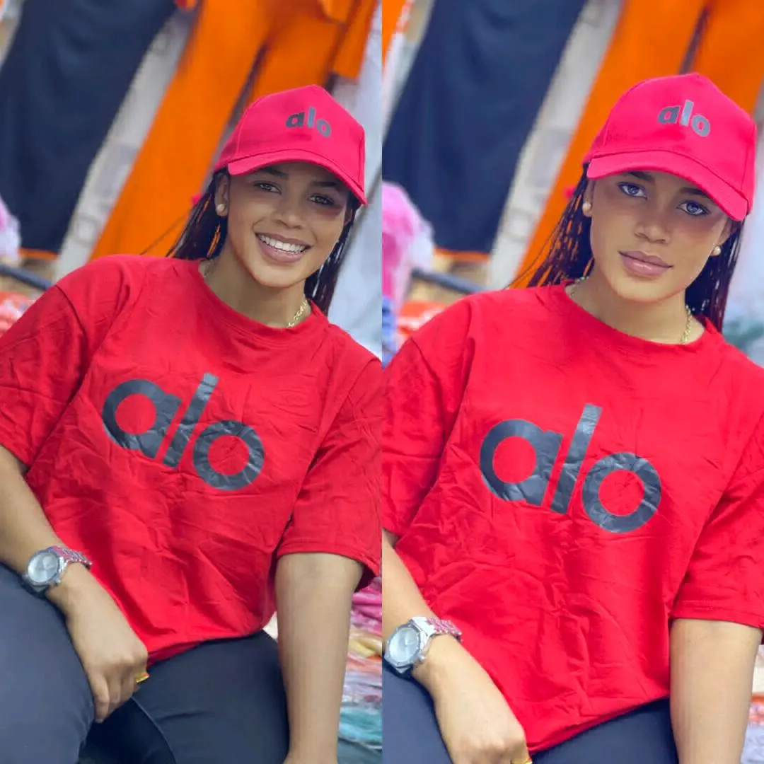 Blue 'alo' Cotton T-Shirts and Cap thumbnail 2