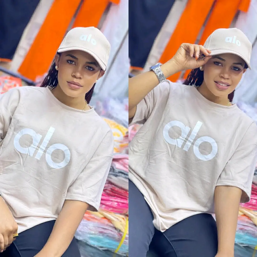 Blue 'alo' Cotton T-Shirts and Cap thumbnail 4