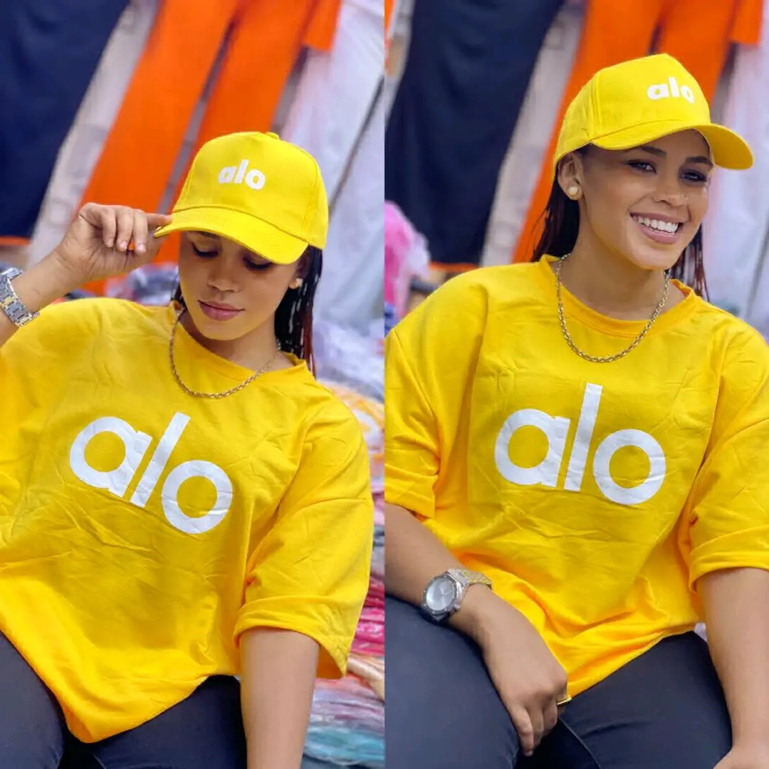 Blue 'alo' Cotton T-Shirts and Cap thumbnail 5