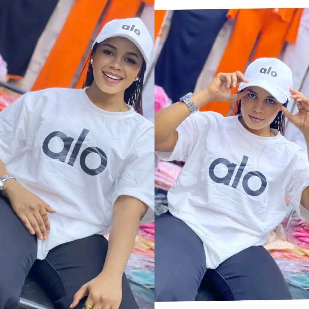 Blue 'alo' Cotton T-Shirts and Cap thumbnail 6