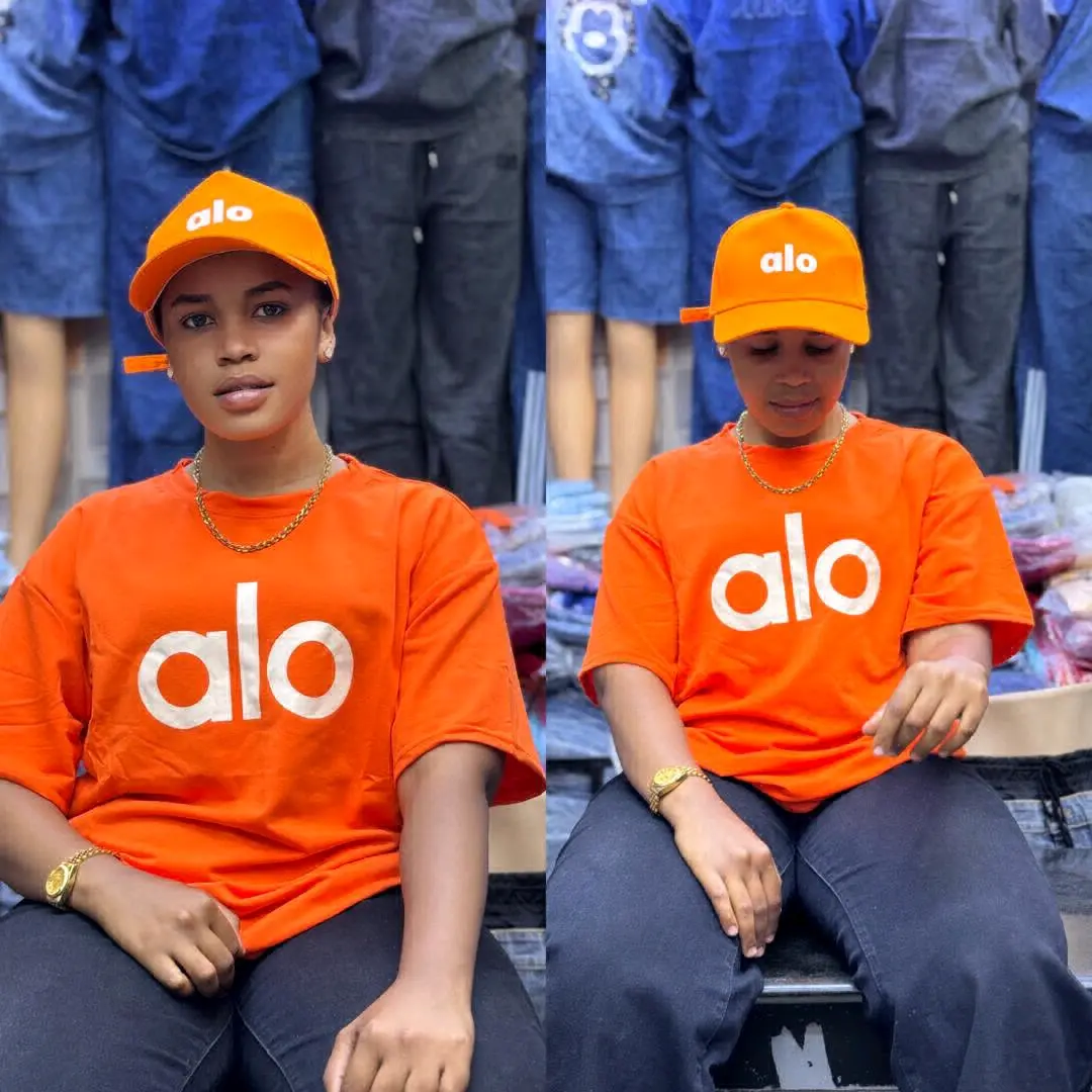 Blue 'alo' Cotton T-Shirts and Cap thumbnail 8