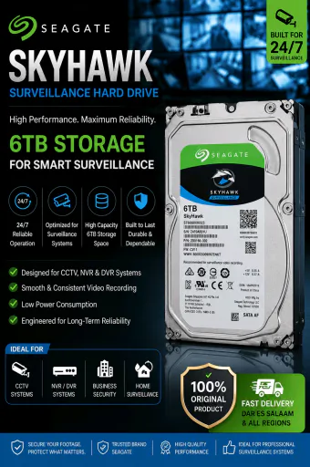 Seagate SkyHawk 6TB Surveillance Hard Drive