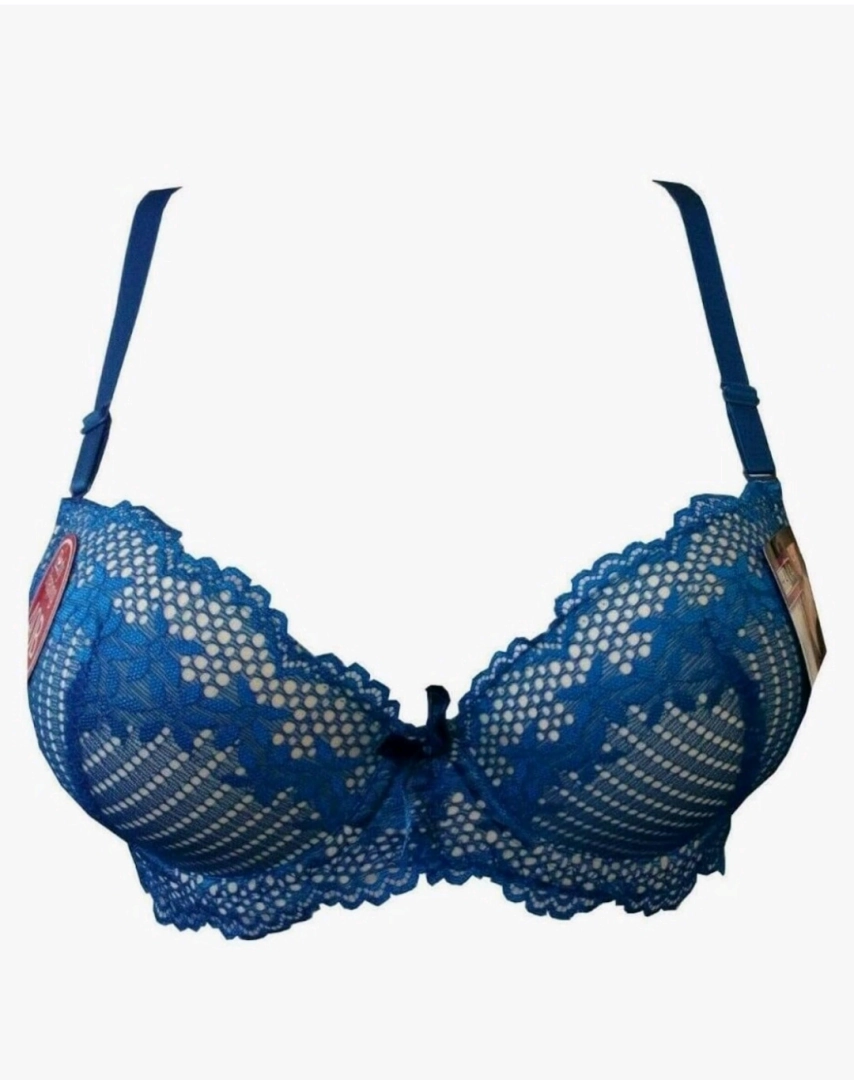 New Ladies Blue Lace Bra Size 38