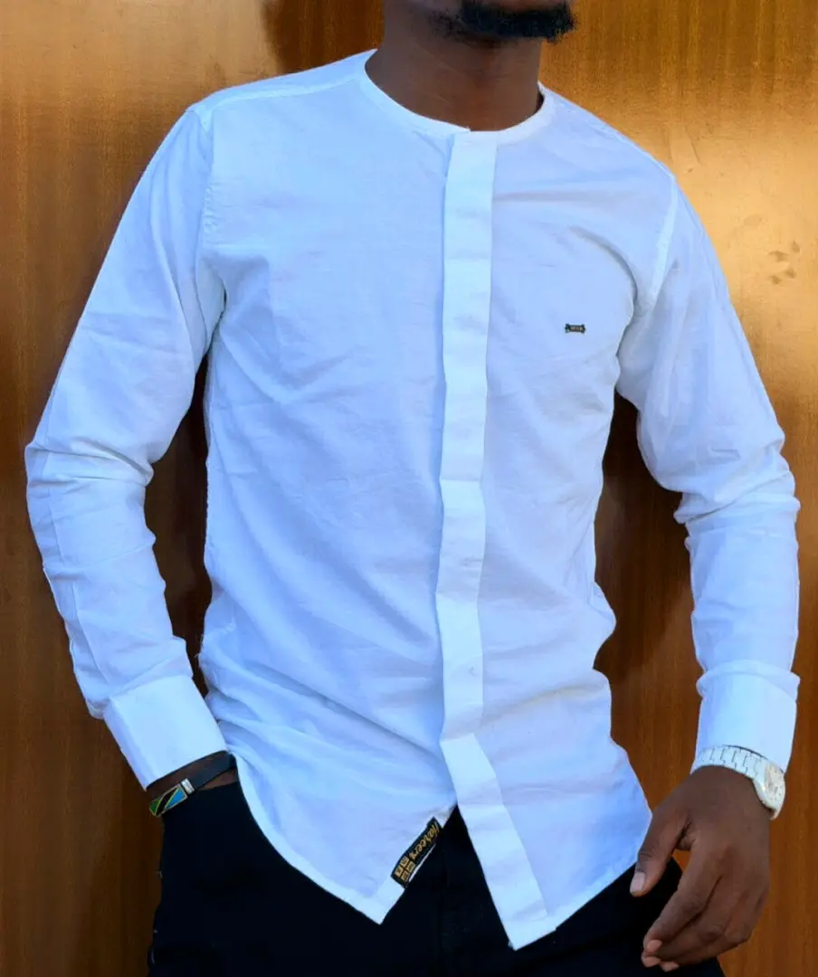 Mashati ya Kiume ya Linen (Chinese Collar)