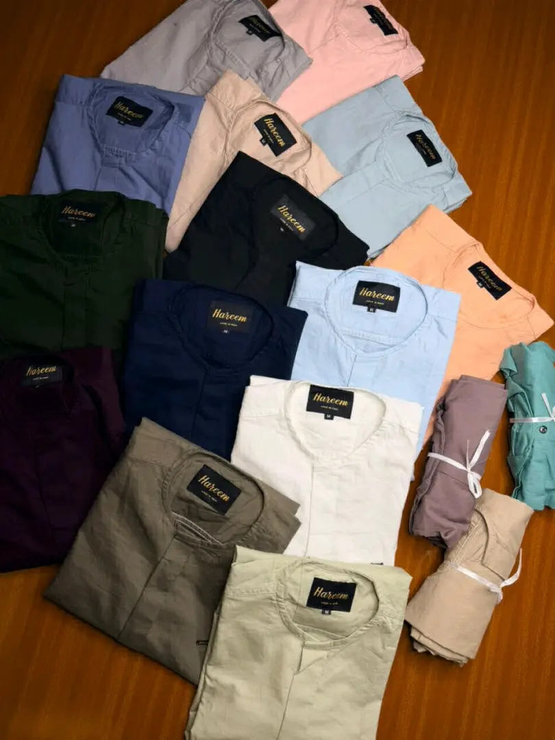 Mashati ya Kiume ya Linen (Chinese Collar) thumbnail 9