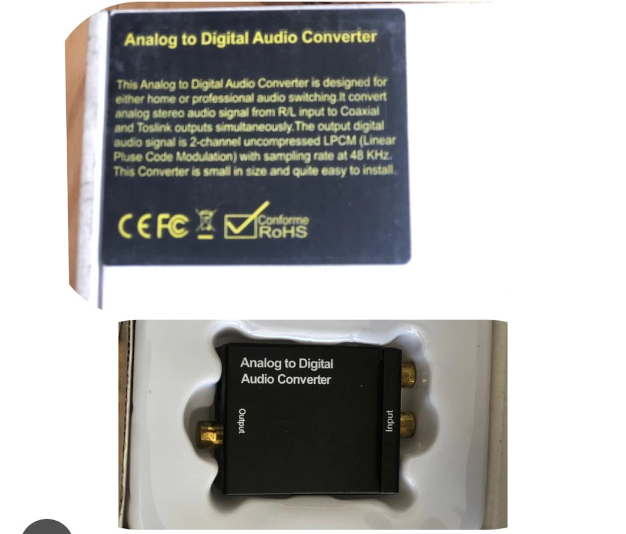 Analog to Digital Audio Converter