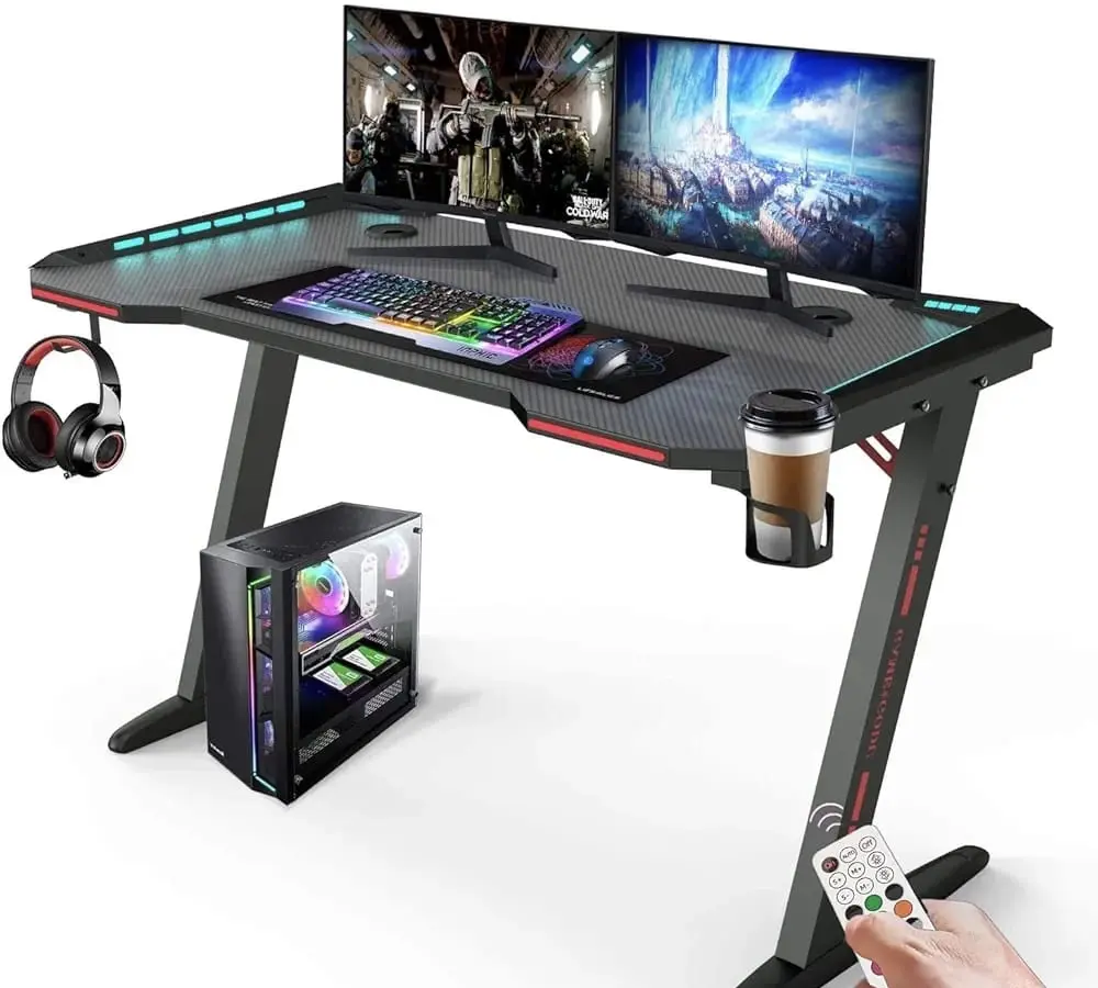 GREEN LION Gaming Desk with RGB Lighting