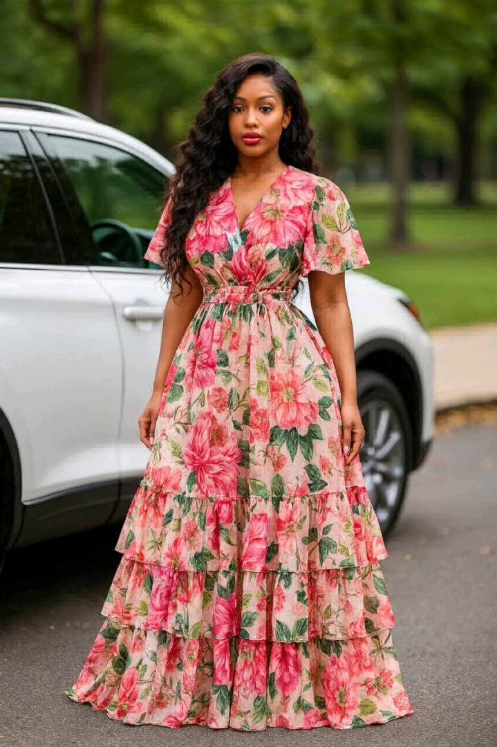 Gauni Refu la Maua (Floral Maxi Dress) thumbnail 2