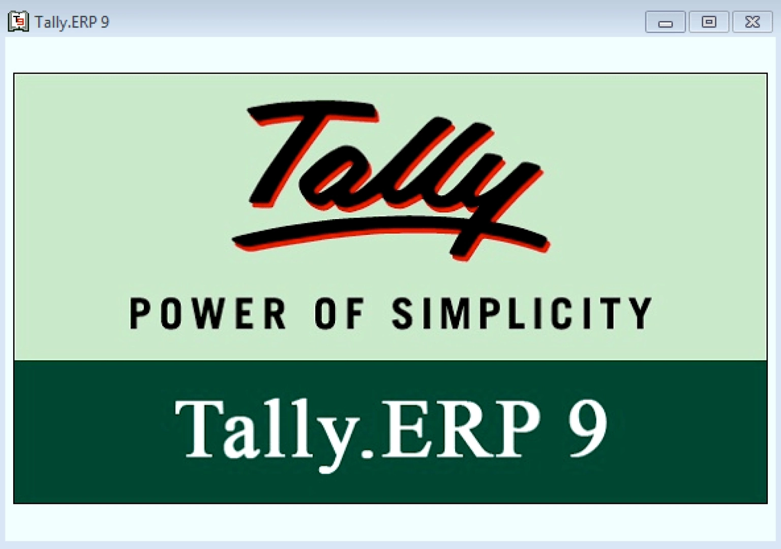 Tally ERP 9 Accounting Software Installation Service
