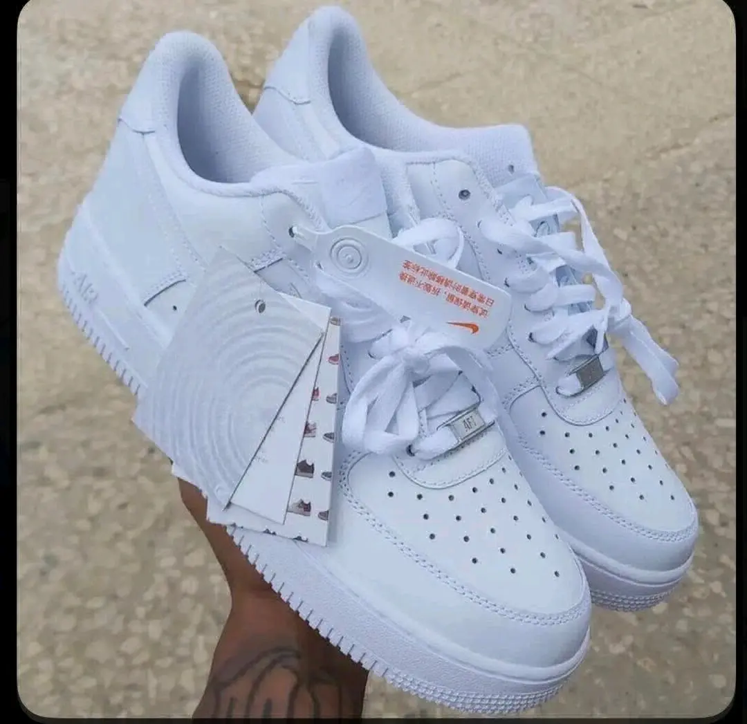 Nike Air Force 1 White Sneakers thumbnail 2