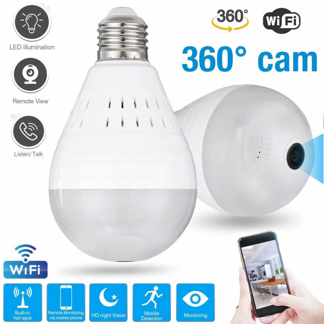 Bulb Camera 360-degree Wi-Fi Security Camera