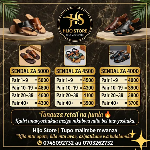 Sendali Kali (Jumla na Retail) - Hijo Store