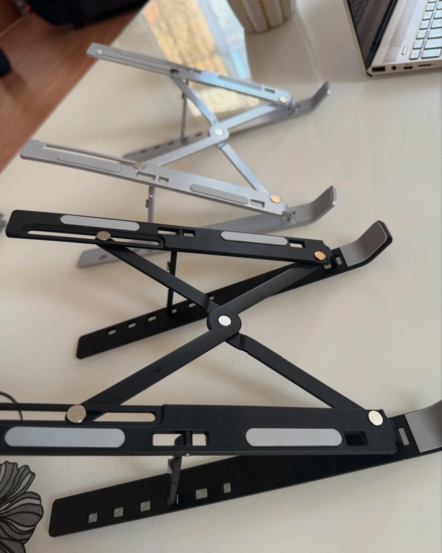 Foldable Aluminum Laptop Stands (Standard & Cooling Fan Models)