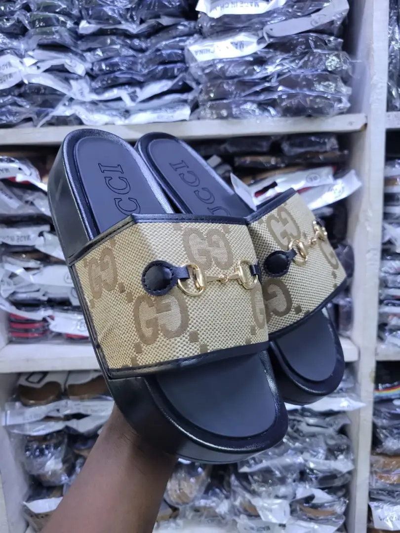 Dior Style Platform Slide Sandals thumbnail 3