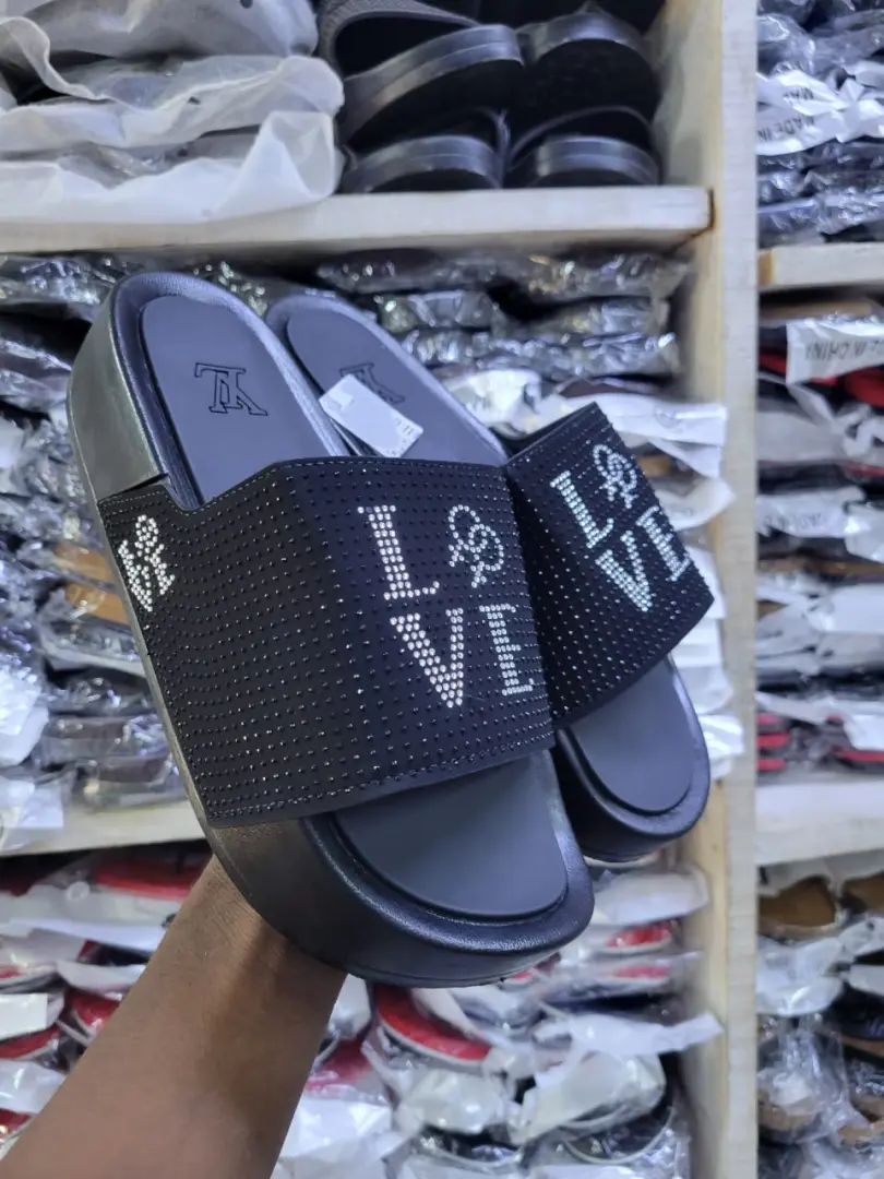 Dior Style Platform Slide Sandals thumbnail 4