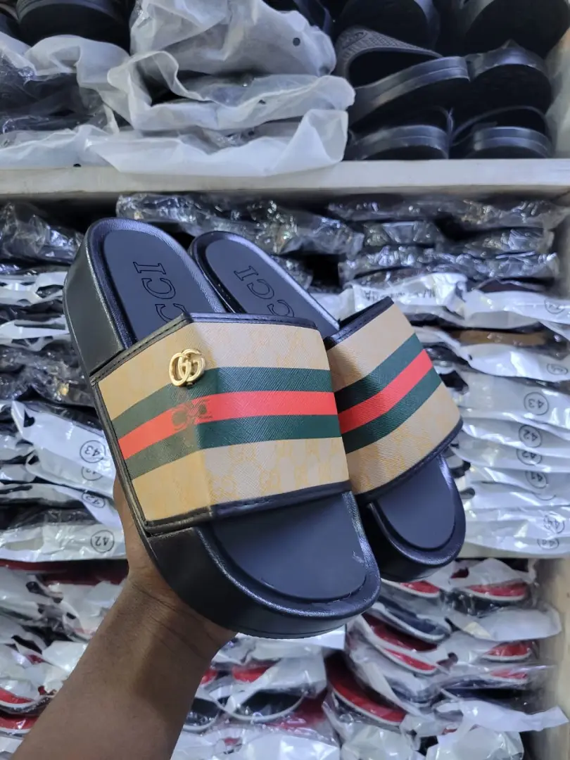 Dior Style Platform Slide Sandals thumbnail 5