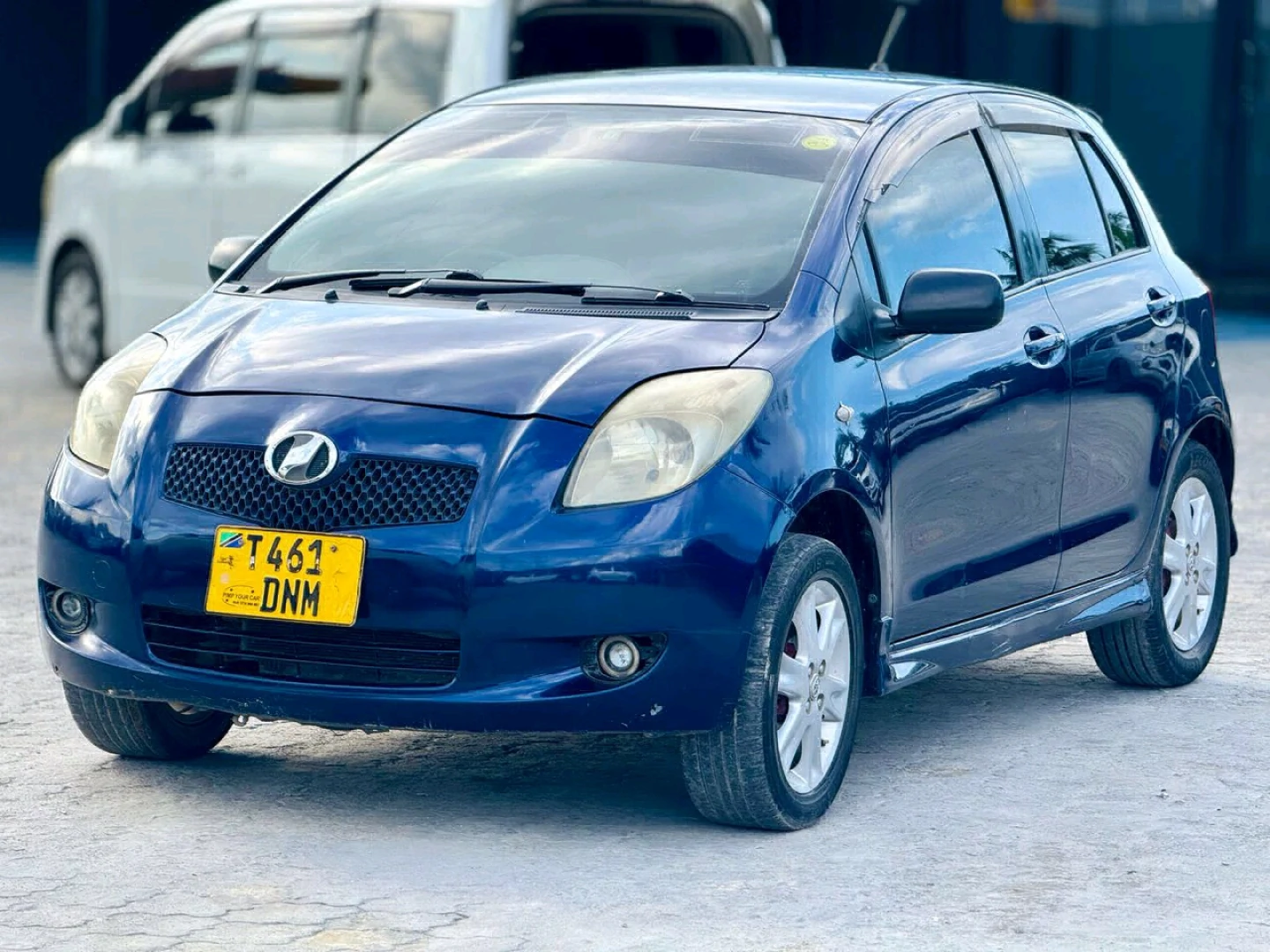 Toyota Vitz New Model Dark Blue Hatchback thumbnail 2