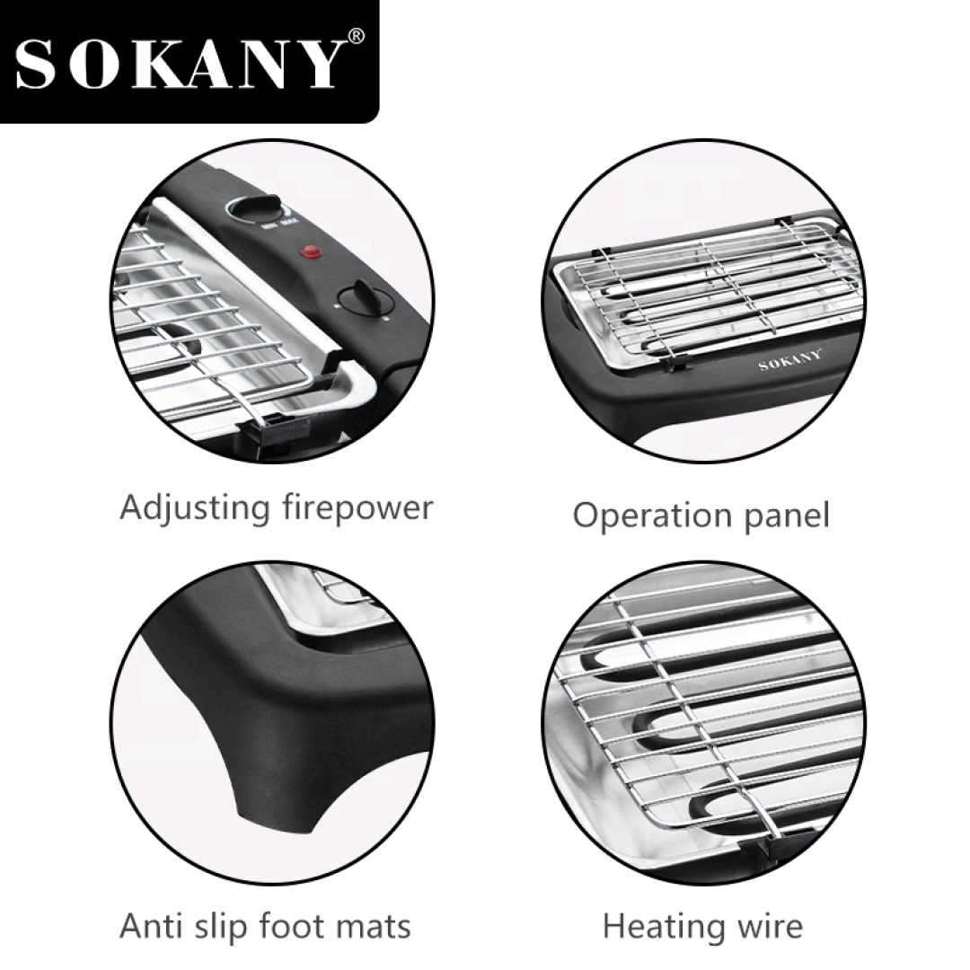 SOKANY SK-3573 Electric Barbecue Grill 2200W thumbnail 5
