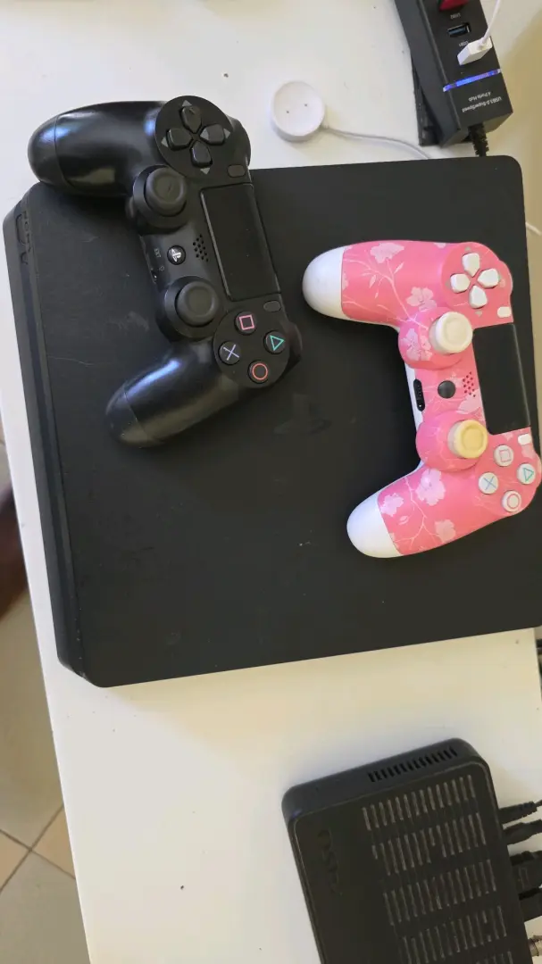 PS4 Slim with 2 Controllers & 5 Games thumbnail 2