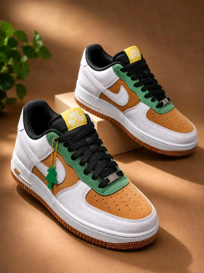 Nike Air Force 1 Brown & Green thumbnail 2