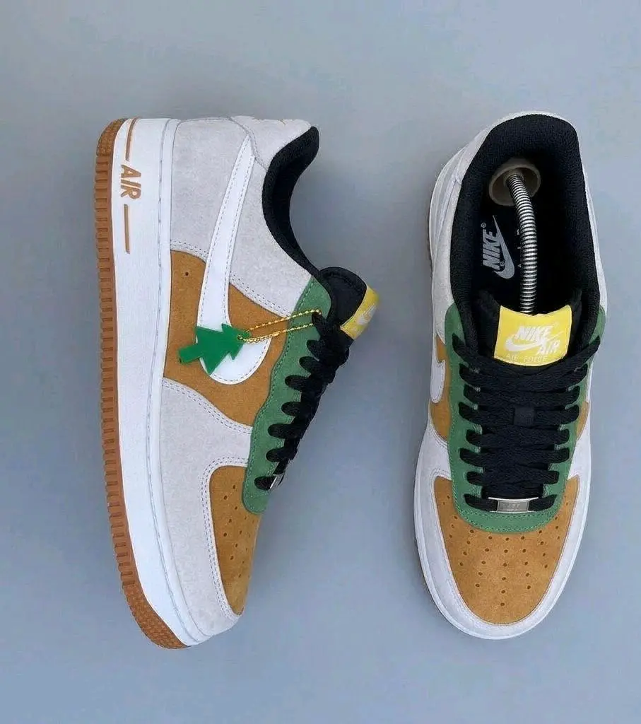 Nike Air Force 1 Brown & Green thumbnail 3