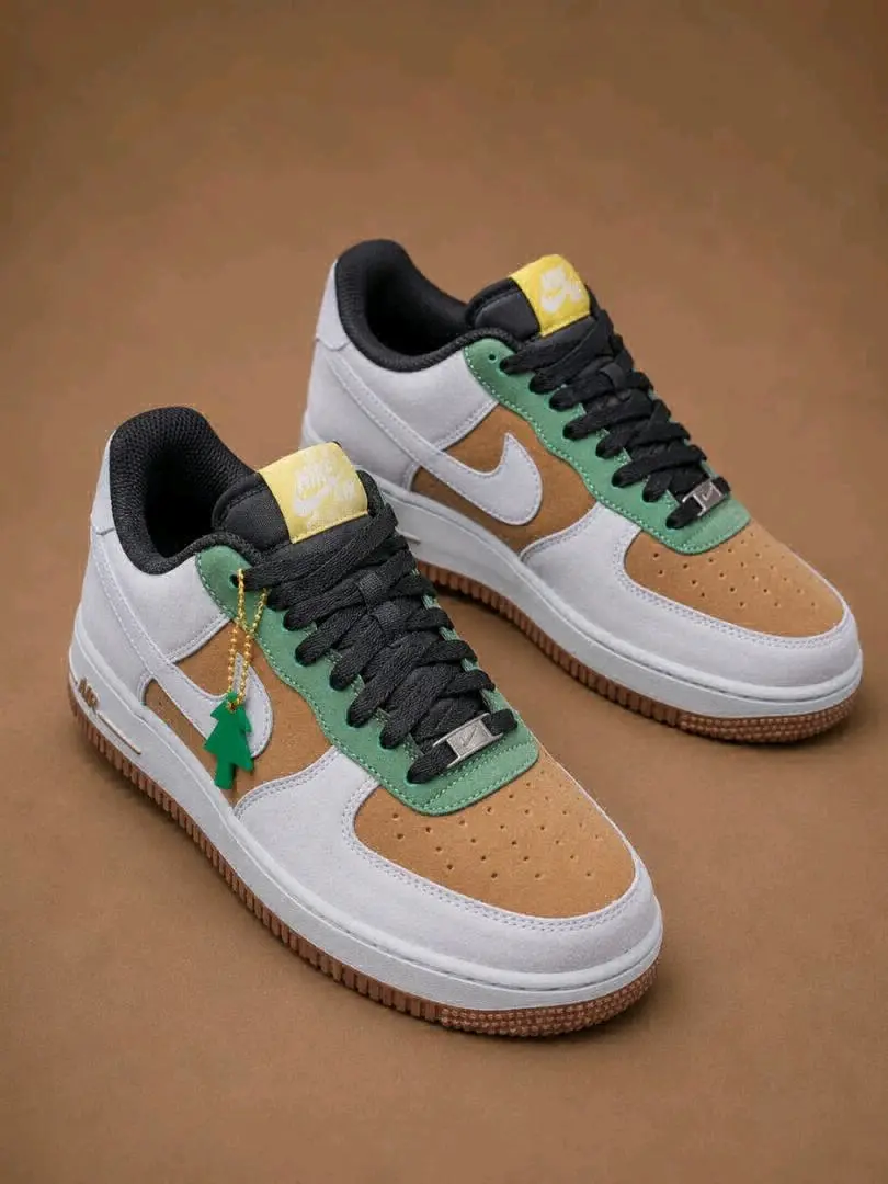 Nike Air Force 1 Brown & Green thumbnail 4