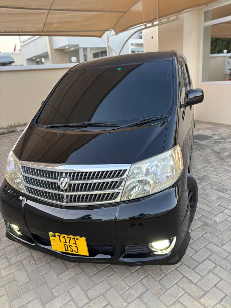 Toyota Alphard Minivan 2006 Black thumbnail 3