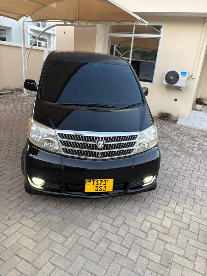 Toyota Alphard Minivan 2006 Black thumbnail 4
