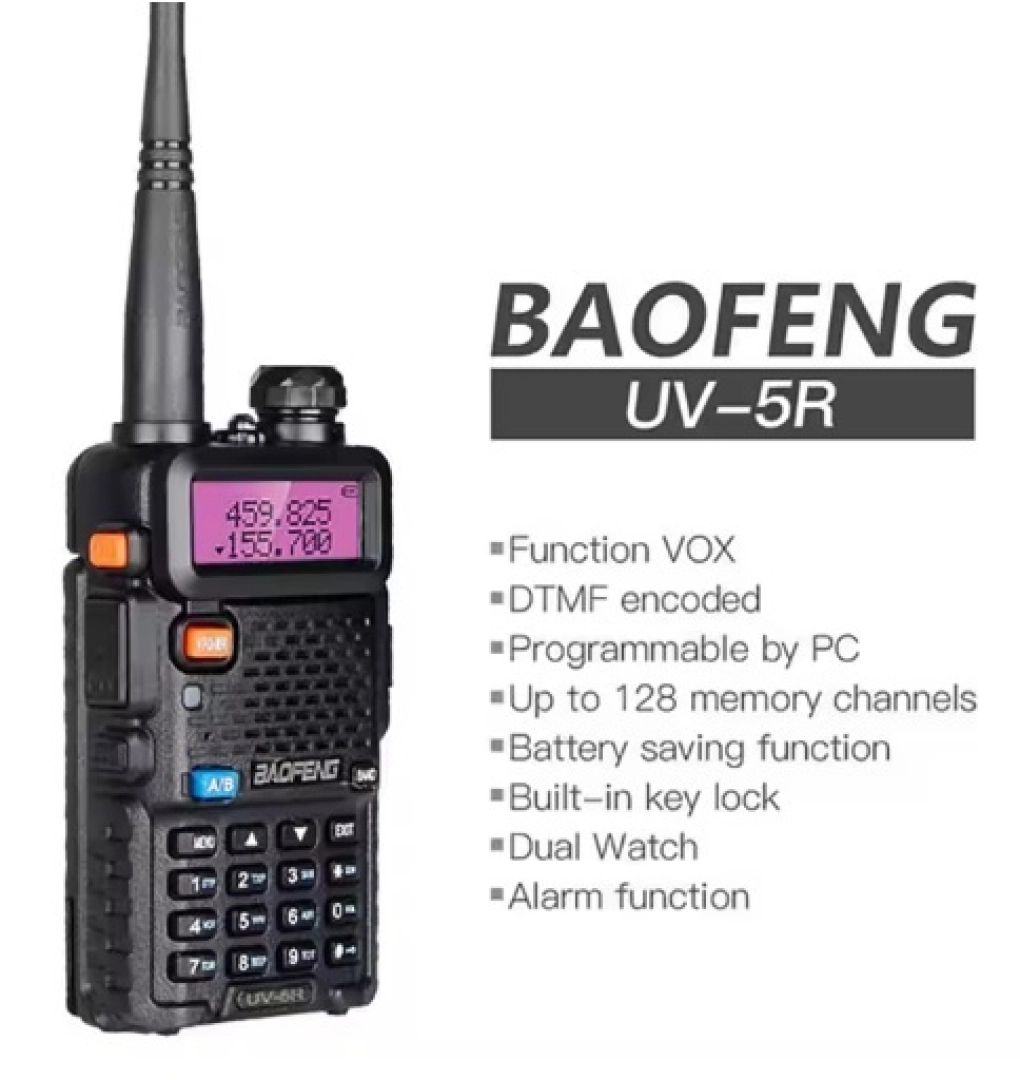 Baofeng UV-5R Walkie-Talkie (Redio ya Njia Mbili)