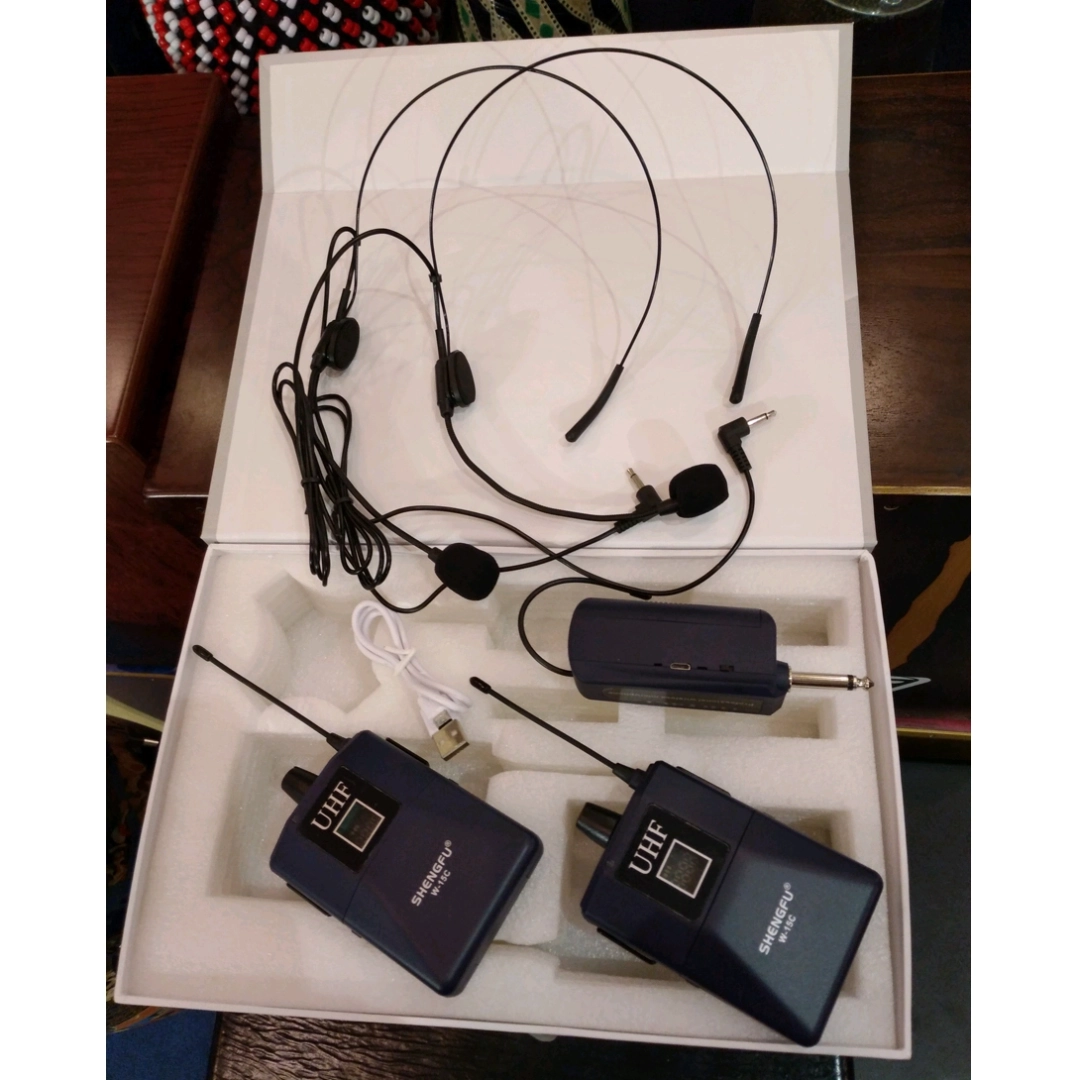 Shengfu W-15C UHF Wireless Headset Microphone System