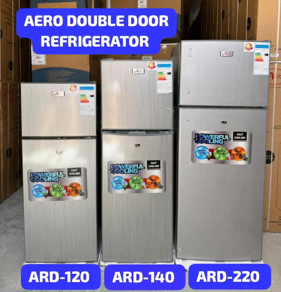 Aero Double Door Refrigerators (120L, 140L, 220L)