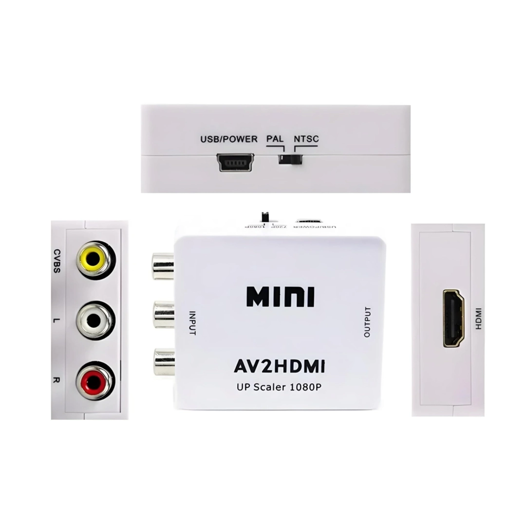 MINI AV to HDMI Converter 1080P Up Scaler