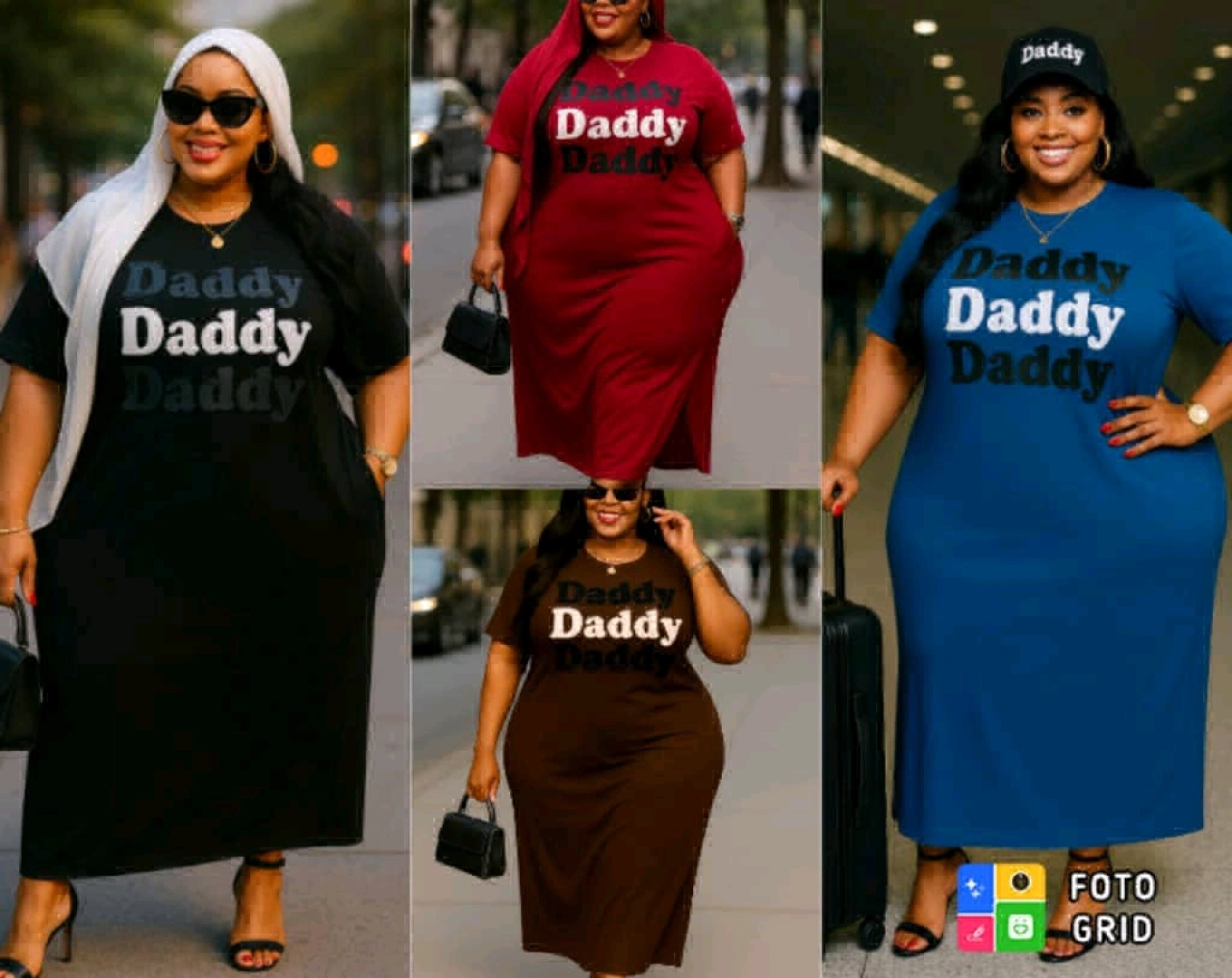 Plus-size "Daddy Daddy" Maxi Dresses