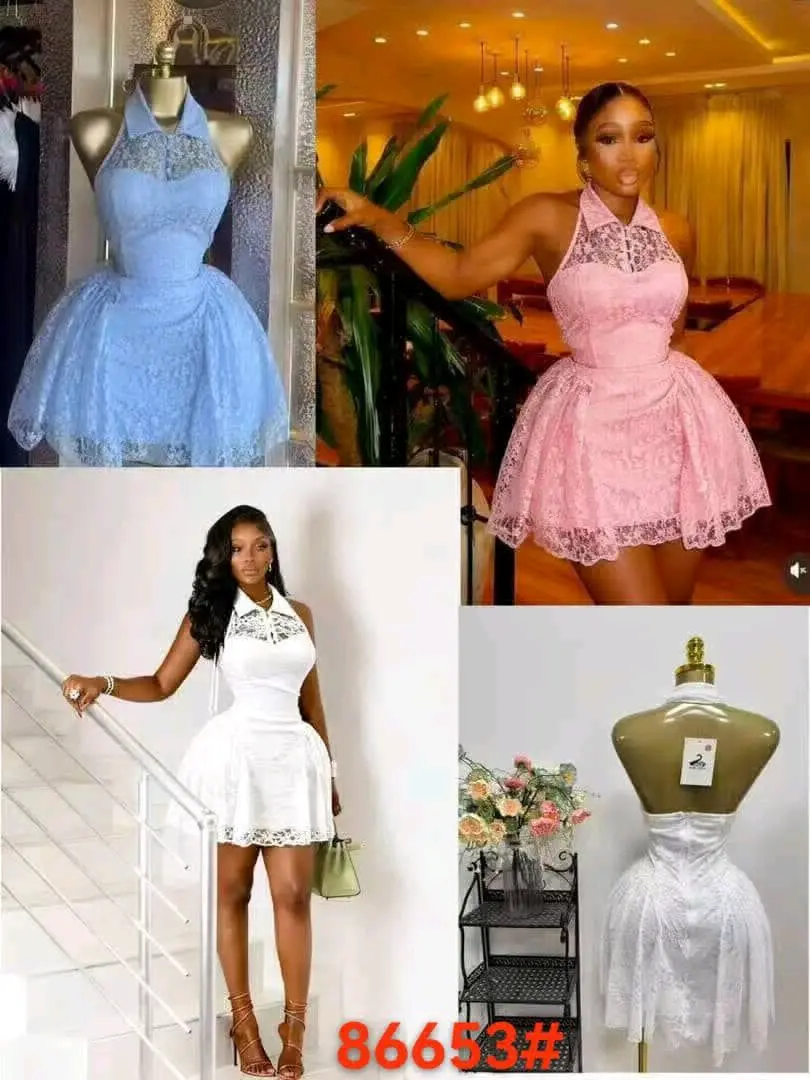 Short Light Blue Party Dress thumbnail 4